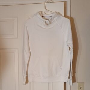 Women's White Hoodie Sweater